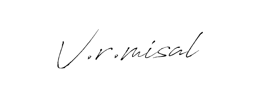 if you are searching for the best signature style for your name V.r.misal. so please give up your signature search. here we have designed multiple signature styles  using Antro_Vectra. V.r.misal signature style 6 images and pictures png
