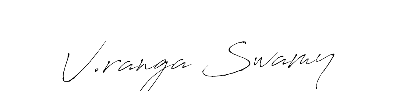 V.ranga Swamy stylish signature style. Best Handwritten Sign (Antro_Vectra) for my name. Handwritten Signature Collection Ideas for my name V.ranga Swamy. V.ranga Swamy signature style 6 images and pictures png