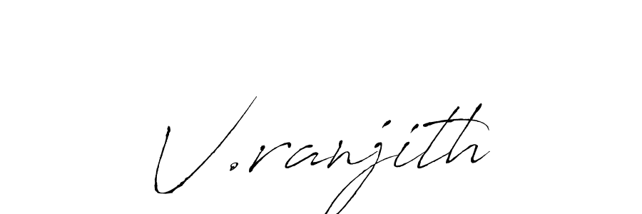 Also You can easily find your signature by using the search form. We will create V.ranjith name handwritten signature images for you free of cost using Antro_Vectra sign style. V.ranjith signature style 6 images and pictures png