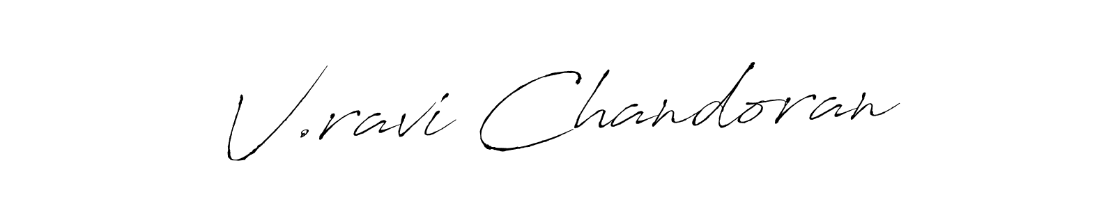 Also we have V.ravi Chandoran name is the best signature style. Create professional handwritten signature collection using Antro_Vectra autograph style. V.ravi Chandoran signature style 6 images and pictures png