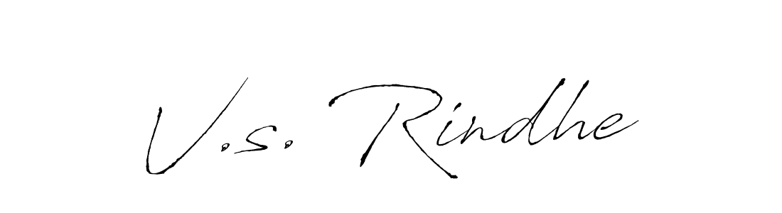 Similarly Antro_Vectra is the best handwritten signature design. Signature creator online .You can use it as an online autograph creator for name V.s. Rindhe. V.s. Rindhe signature style 6 images and pictures png