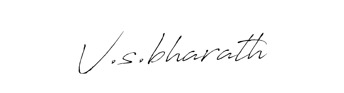 How to make V.s.bharath signature? Antro_Vectra is a professional autograph style. Create handwritten signature for V.s.bharath name. V.s.bharath signature style 6 images and pictures png