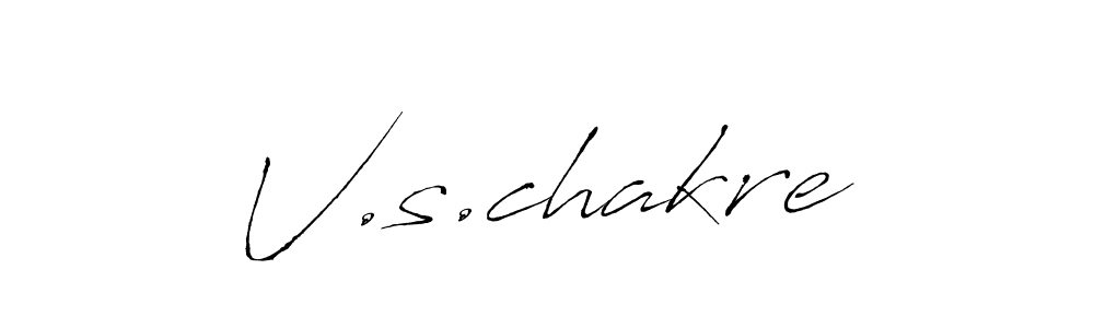 How to make V.s.chakre signature? Antro_Vectra is a professional autograph style. Create handwritten signature for V.s.chakre name. V.s.chakre signature style 6 images and pictures png