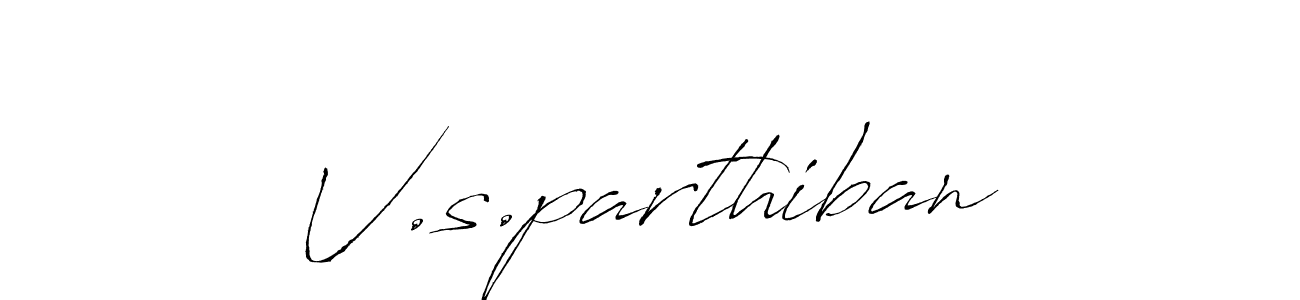 Design your own signature with our free online signature maker. With this signature software, you can create a handwritten (Antro_Vectra) signature for name V.s.parthiban. V.s.parthiban signature style 6 images and pictures png