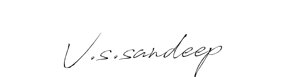 Once you've used our free online signature maker to create your best signature Antro_Vectra style, it's time to enjoy all of the benefits that V.s.sandeep name signing documents. V.s.sandeep signature style 6 images and pictures png