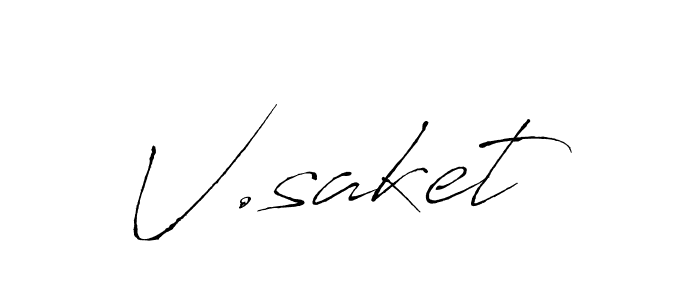 Here are the top 10 professional signature styles for the name V.saket. These are the best autograph styles you can use for your name. V.saket signature style 6 images and pictures png