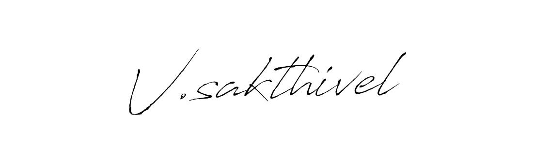 Also we have V.sakthivel name is the best signature style. Create professional handwritten signature collection using Antro_Vectra autograph style. V.sakthivel signature style 6 images and pictures png