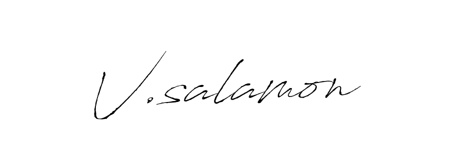 Make a beautiful signature design for name V.salamon. Use this online signature maker to create a handwritten signature for free. V.salamon signature style 6 images and pictures png