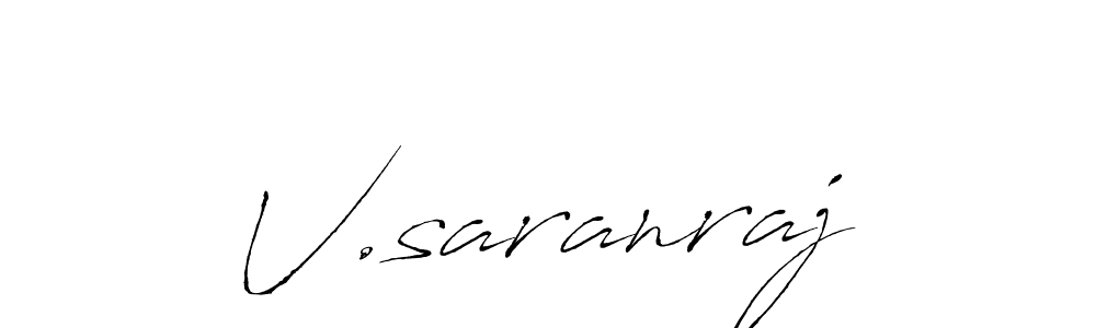 How to Draw V.saranraj signature style? Antro_Vectra is a latest design signature styles for name V.saranraj. V.saranraj signature style 6 images and pictures png