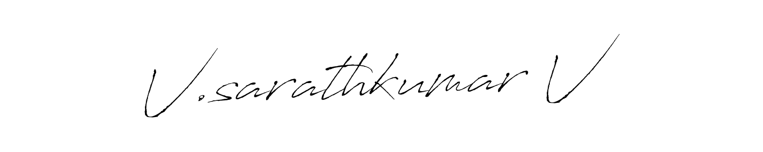 You should practise on your own different ways (Antro_Vectra) to write your name (V.sarathkumar V) in signature. don't let someone else do it for you. V.sarathkumar V signature style 6 images and pictures png