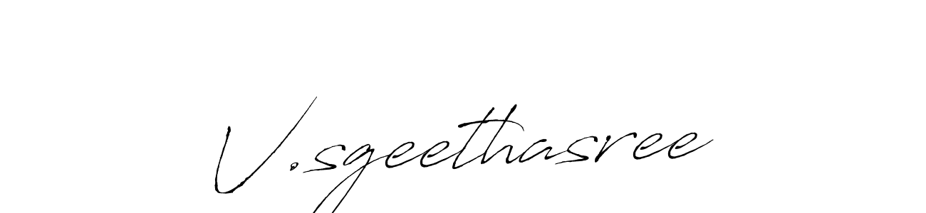 if you are searching for the best signature style for your name V.sgeethasree. so please give up your signature search. here we have designed multiple signature styles  using Antro_Vectra. V.sgeethasree signature style 6 images and pictures png