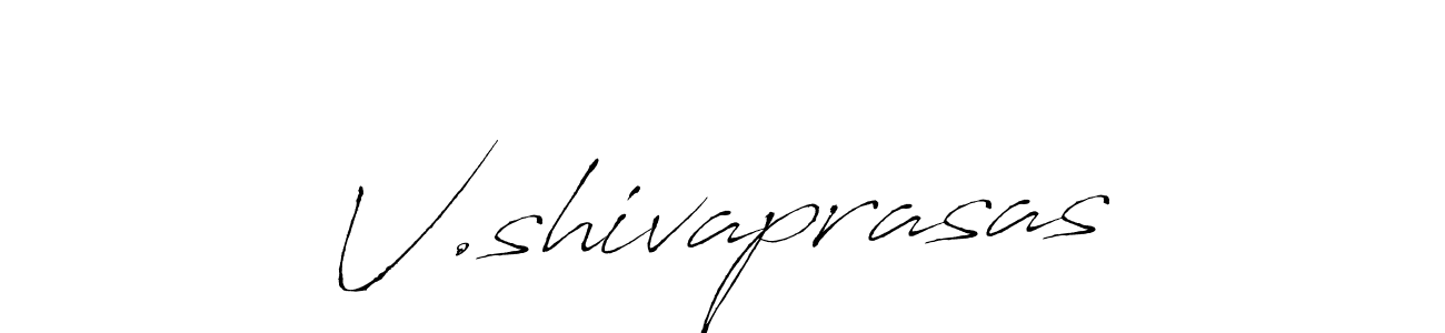 Design your own signature with our free online signature maker. With this signature software, you can create a handwritten (Antro_Vectra) signature for name V.shivaprasas. V.shivaprasas signature style 6 images and pictures png