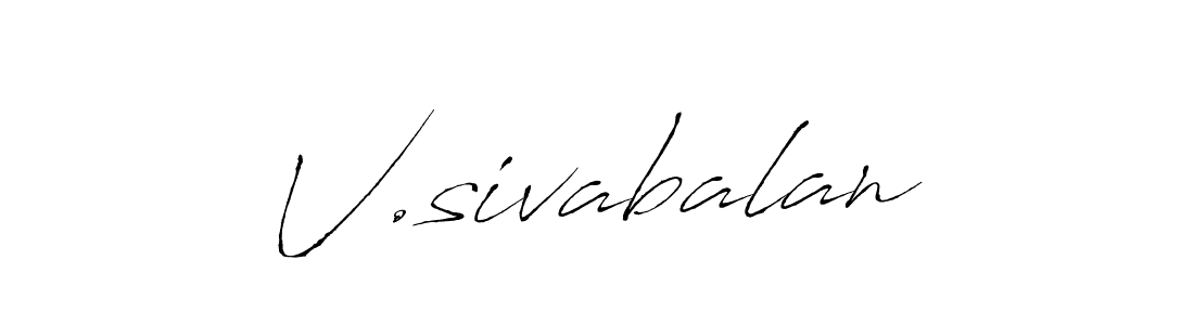 It looks lik you need a new signature style for name V.sivabalan. Design unique handwritten (Antro_Vectra) signature with our free signature maker in just a few clicks. V.sivabalan signature style 6 images and pictures png