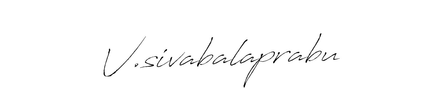 Make a beautiful signature design for name V.sivabalaprabu. With this signature (Antro_Vectra) style, you can create a handwritten signature for free. V.sivabalaprabu signature style 6 images and pictures png