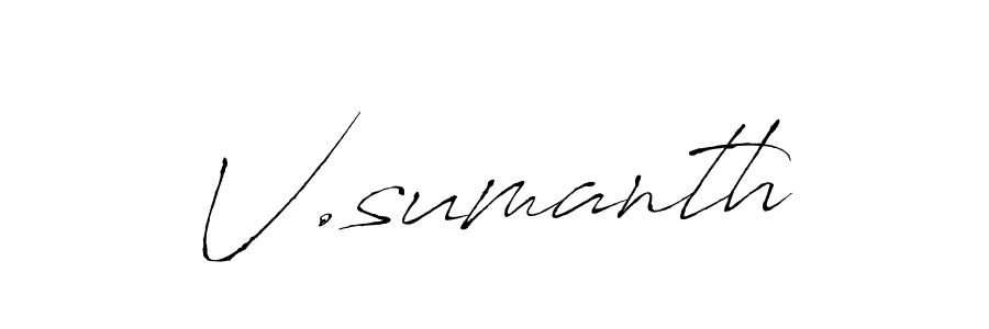 if you are searching for the best signature style for your name V.sumanth. so please give up your signature search. here we have designed multiple signature styles  using Antro_Vectra. V.sumanth signature style 6 images and pictures png