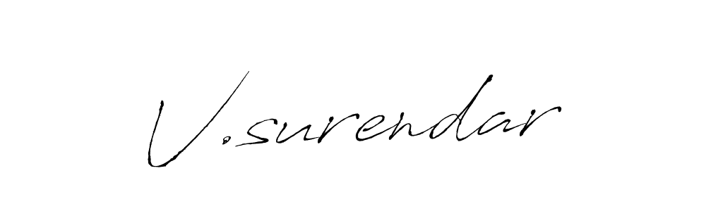 Make a beautiful signature design for name V.surendar. Use this online signature maker to create a handwritten signature for free. V.surendar signature style 6 images and pictures png