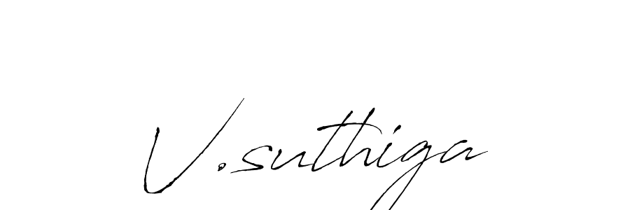 This is the best signature style for the V.suthiga name. Also you like these signature font (Antro_Vectra). Mix name signature. V.suthiga signature style 6 images and pictures png