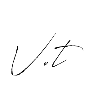 You should practise on your own different ways (Antro_Vectra) to write your name (V.t) in signature. don't let someone else do it for you. V.t signature style 6 images and pictures png