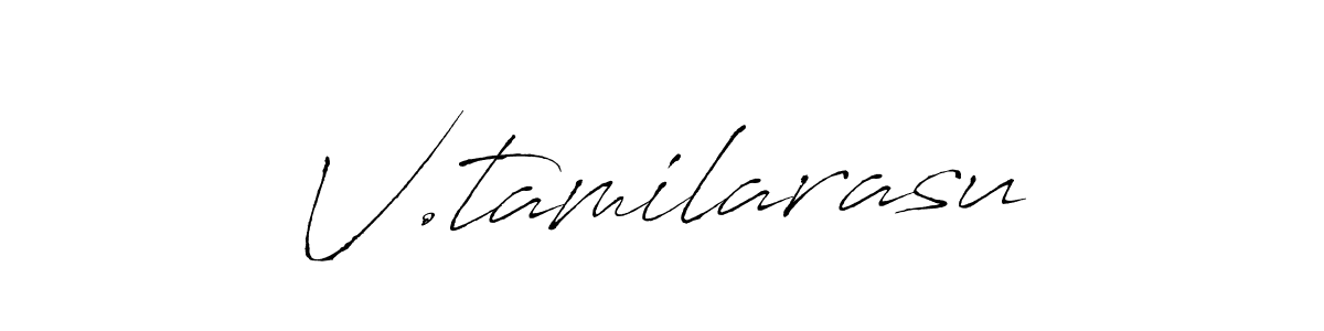 Make a beautiful signature design for name V.tamilarasu. With this signature (Antro_Vectra) style, you can create a handwritten signature for free. V.tamilarasu signature style 6 images and pictures png