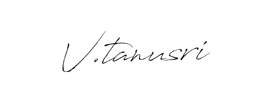 Use a signature maker to create a handwritten signature online. With this signature software, you can design (Antro_Vectra) your own signature for name V.tanusri. V.tanusri signature style 6 images and pictures png