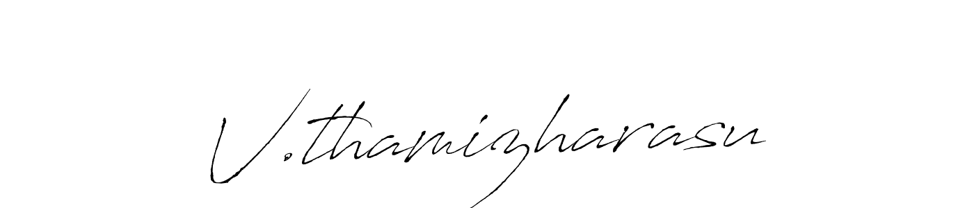 Make a beautiful signature design for name V.thamizharasu. With this signature (Antro_Vectra) style, you can create a handwritten signature for free. V.thamizharasu signature style 6 images and pictures png