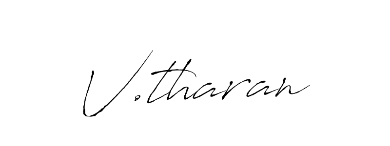 V.tharan stylish signature style. Best Handwritten Sign (Antro_Vectra) for my name. Handwritten Signature Collection Ideas for my name V.tharan. V.tharan signature style 6 images and pictures png