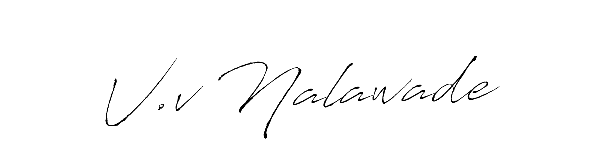 Use a signature maker to create a handwritten signature online. With this signature software, you can design (Antro_Vectra) your own signature for name V.v Nalawade. V.v Nalawade signature style 6 images and pictures png