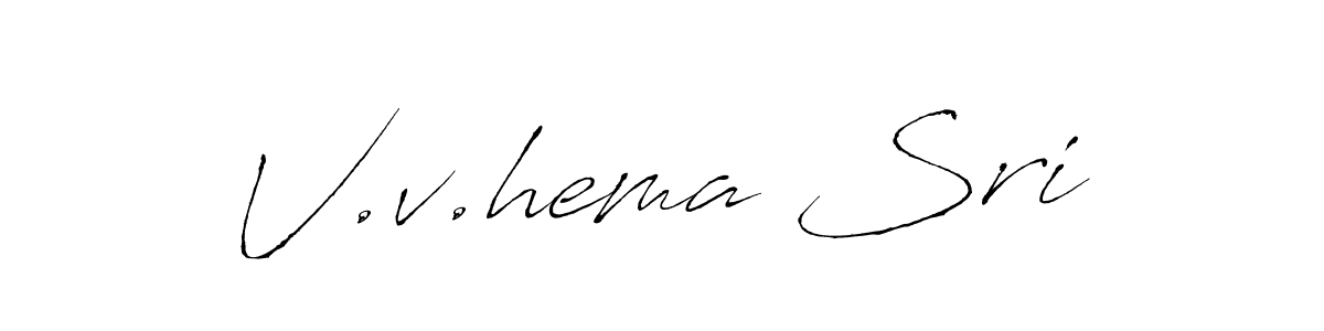 Also You can easily find your signature by using the search form. We will create V.v.hema Sri name handwritten signature images for you free of cost using Antro_Vectra sign style. V.v.hema Sri signature style 6 images and pictures png