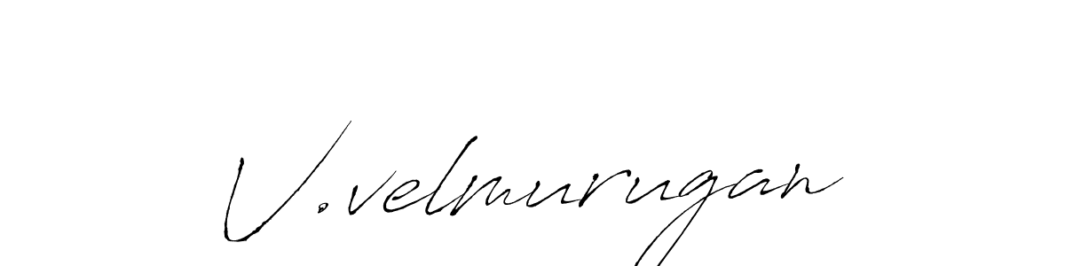 You should practise on your own different ways (Antro_Vectra) to write your name (V.velmurugan) in signature. don't let someone else do it for you. V.velmurugan signature style 6 images and pictures png