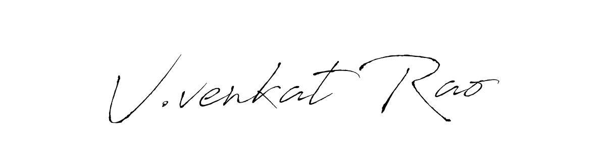 V.venkat Rao stylish signature style. Best Handwritten Sign (Antro_Vectra) for my name. Handwritten Signature Collection Ideas for my name V.venkat Rao. V.venkat Rao signature style 6 images and pictures png