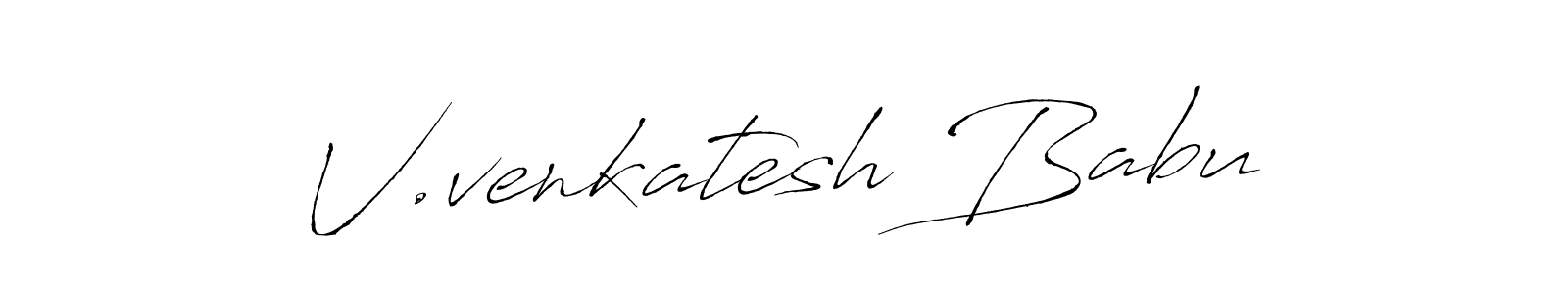 This is the best signature style for the V.venkatesh Babu name. Also you like these signature font (Antro_Vectra). Mix name signature. V.venkatesh Babu signature style 6 images and pictures png