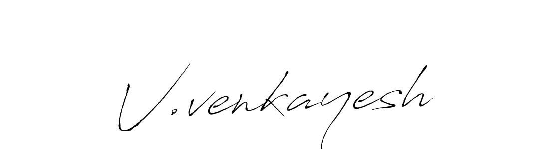 V.venkayesh stylish signature style. Best Handwritten Sign (Antro_Vectra) for my name. Handwritten Signature Collection Ideas for my name V.venkayesh. V.venkayesh signature style 6 images and pictures png