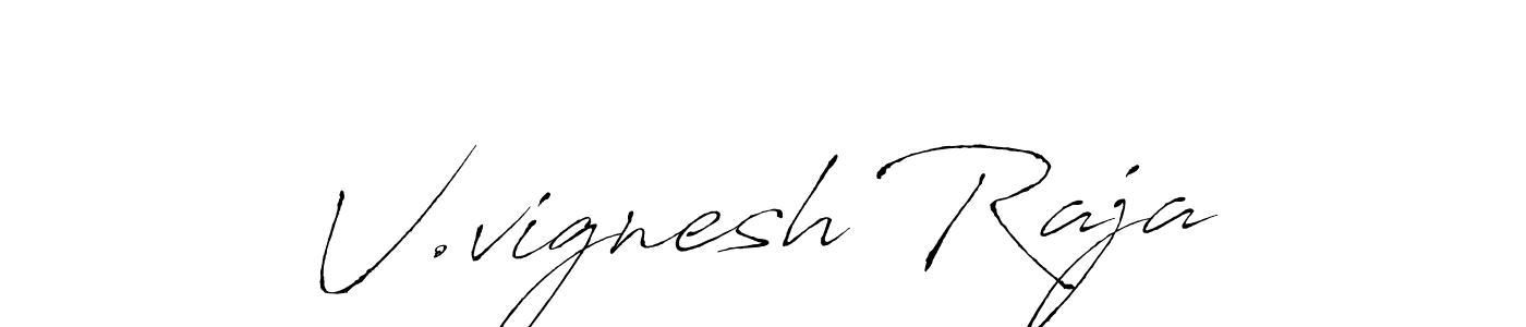It looks lik you need a new signature style for name V.vignesh Raja. Design unique handwritten (Antro_Vectra) signature with our free signature maker in just a few clicks. V.vignesh Raja signature style 6 images and pictures png