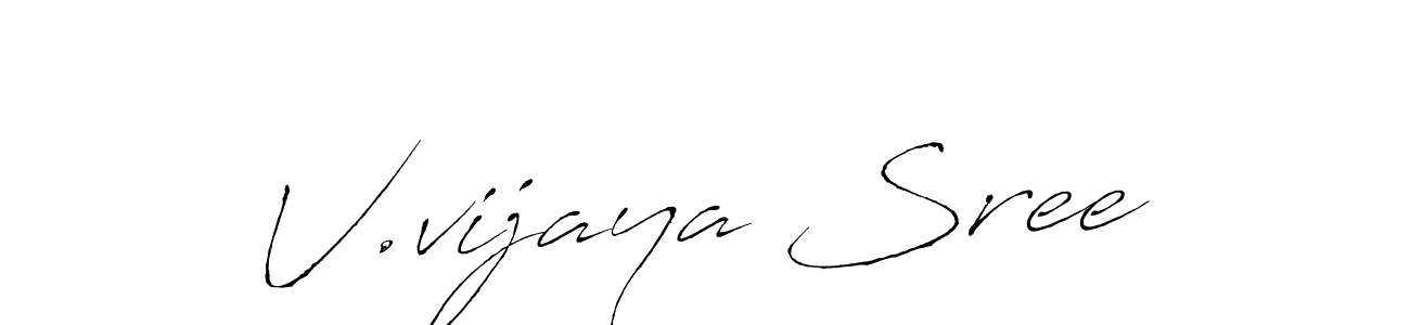 It looks lik you need a new signature style for name V.vijaya Sree. Design unique handwritten (Antro_Vectra) signature with our free signature maker in just a few clicks. V.vijaya Sree signature style 6 images and pictures png