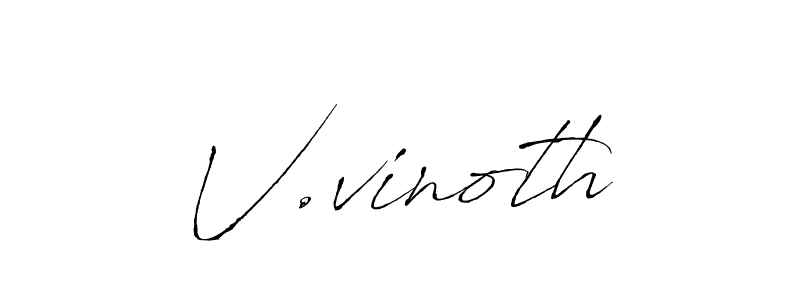 It looks lik you need a new signature style for name V.vinoth. Design unique handwritten (Antro_Vectra) signature with our free signature maker in just a few clicks. V.vinoth signature style 6 images and pictures png