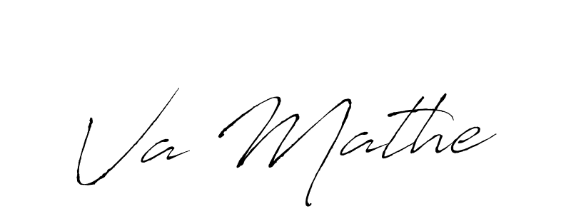 Antro_Vectra is a professional signature style that is perfect for those who want to add a touch of class to their signature. It is also a great choice for those who want to make their signature more unique. Get Va Mathe name to fancy signature for free. Va Mathe signature style 6 images and pictures png