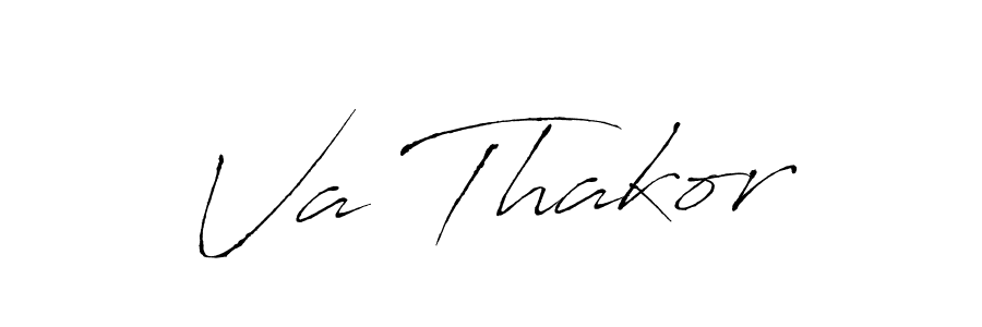 Design your own signature with our free online signature maker. With this signature software, you can create a handwritten (Antro_Vectra) signature for name Va Thakor. Va Thakor signature style 6 images and pictures png