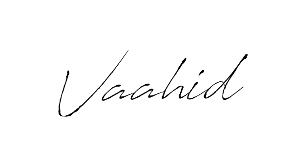 Make a beautiful signature design for name Vaahid. With this signature (Antro_Vectra) style, you can create a handwritten signature for free. Vaahid signature style 6 images and pictures png