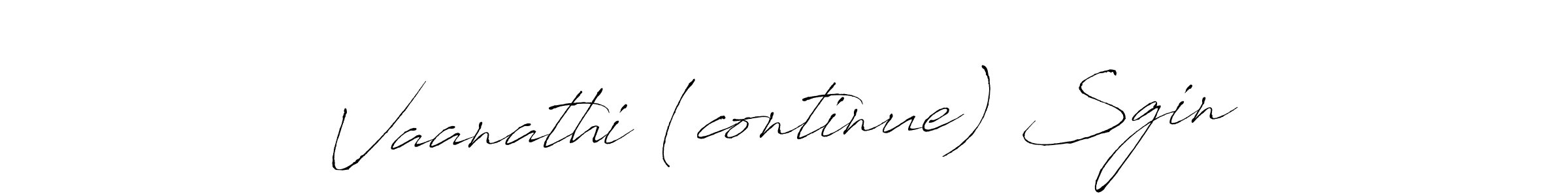 Once you've used our free online signature maker to create your best signature Antro_Vectra style, it's time to enjoy all of the benefits that Vaanathi (continue) Sgin name signing documents. Vaanathi (continue) Sgin signature style 6 images and pictures png
