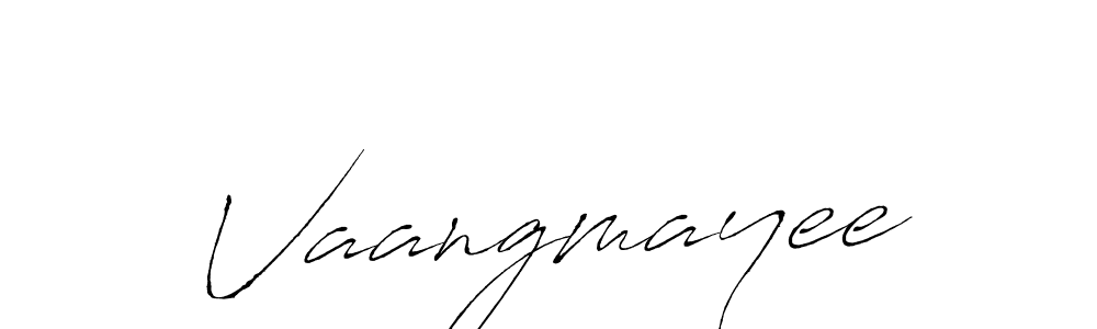 Use a signature maker to create a handwritten signature online. With this signature software, you can design (Antro_Vectra) your own signature for name Vaangmayee. Vaangmayee signature style 6 images and pictures png