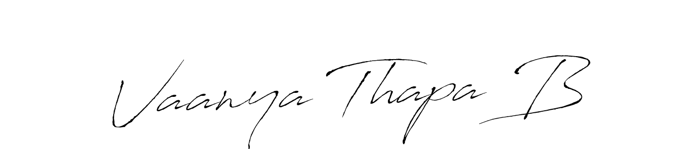 How to Draw Vaanya Thapa B signature style? Antro_Vectra is a latest design signature styles for name Vaanya Thapa B. Vaanya Thapa B signature style 6 images and pictures png