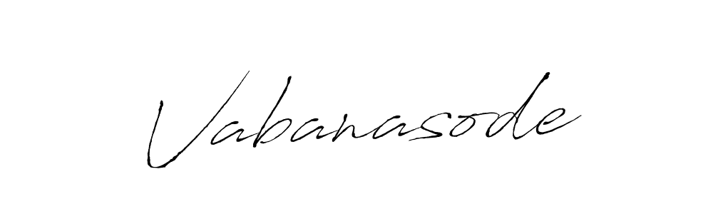 Design your own signature with our free online signature maker. With this signature software, you can create a handwritten (Antro_Vectra) signature for name Vabanasode. Vabanasode signature style 6 images and pictures png