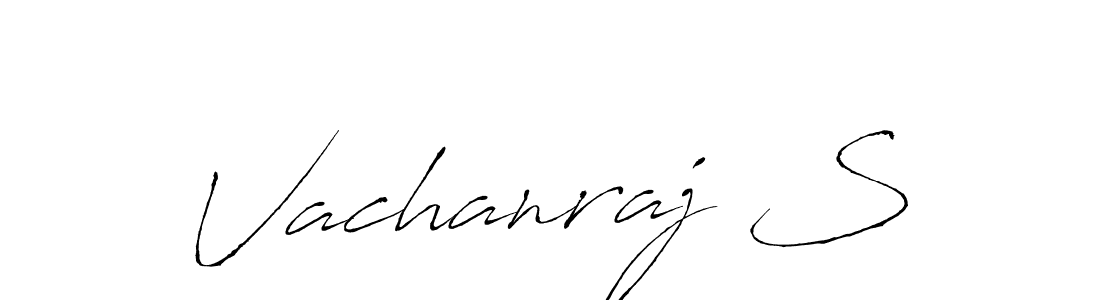 The best way (Antro_Vectra) to make a short signature is to pick only two or three words in your name. The name Vachanraj S include a total of six letters. For converting this name. Vachanraj S signature style 6 images and pictures png
