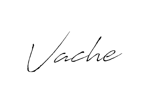 Also You can easily find your signature by using the search form. We will create Vache name handwritten signature images for you free of cost using Antro_Vectra sign style. Vache signature style 6 images and pictures png