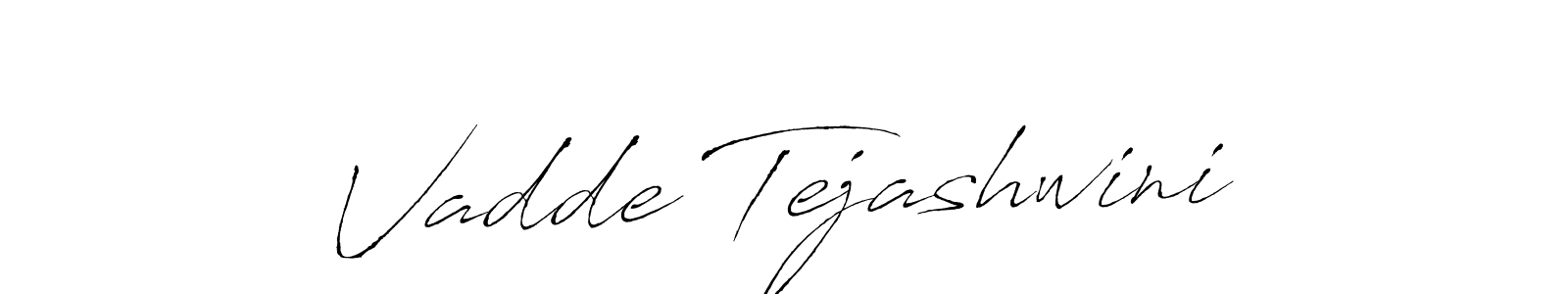 Vadde Tejashwini stylish signature style. Best Handwritten Sign (Antro_Vectra) for my name. Handwritten Signature Collection Ideas for my name Vadde Tejashwini. Vadde Tejashwini signature style 6 images and pictures png