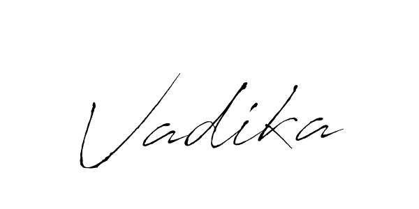 Design your own signature with our free online signature maker. With this signature software, you can create a handwritten (Antro_Vectra) signature for name Vadika. Vadika signature style 6 images and pictures png