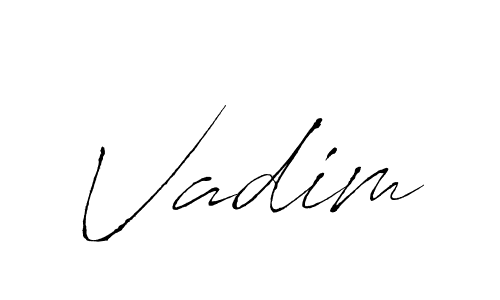 Vadim stylish signature style. Best Handwritten Sign (Antro_Vectra) for my name. Handwritten Signature Collection Ideas for my name Vadim. Vadim signature style 6 images and pictures png