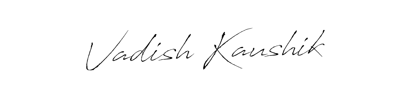 Use a signature maker to create a handwritten signature online. With this signature software, you can design (Antro_Vectra) your own signature for name Vadish Kaushik. Vadish Kaushik signature style 6 images and pictures png