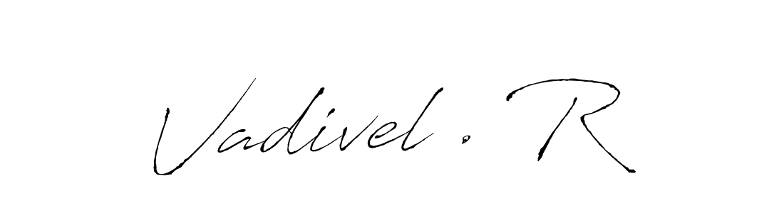 Make a beautiful signature design for name Vadivel . R. Use this online signature maker to create a handwritten signature for free. Vadivel . R signature style 6 images and pictures png