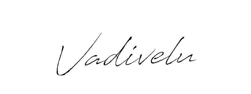 You should practise on your own different ways (Antro_Vectra) to write your name (Vadivelu) in signature. don't let someone else do it for you. Vadivelu signature style 6 images and pictures png